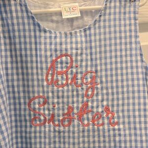 Gingham Jumper Dress Big Sister